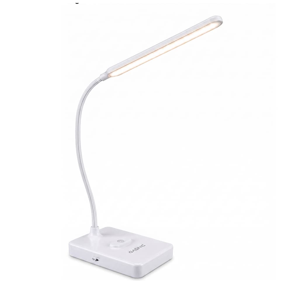 Lámpara De Escritorio LED Gadnic Recargable 3 Modos De Luz Control De Intensidad Táctil Batería Recargable USB