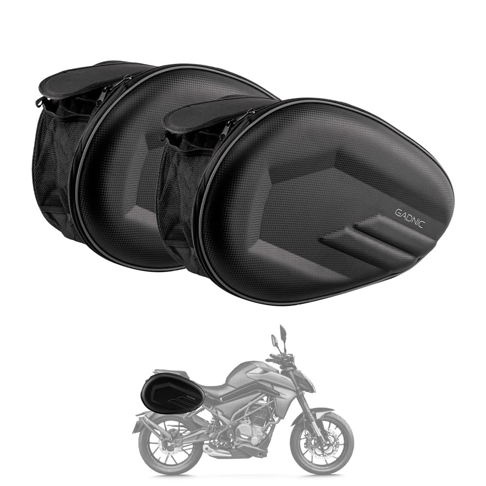Bolso Doble Para Sillin de Moto Lateral Gadnic Impermeable 