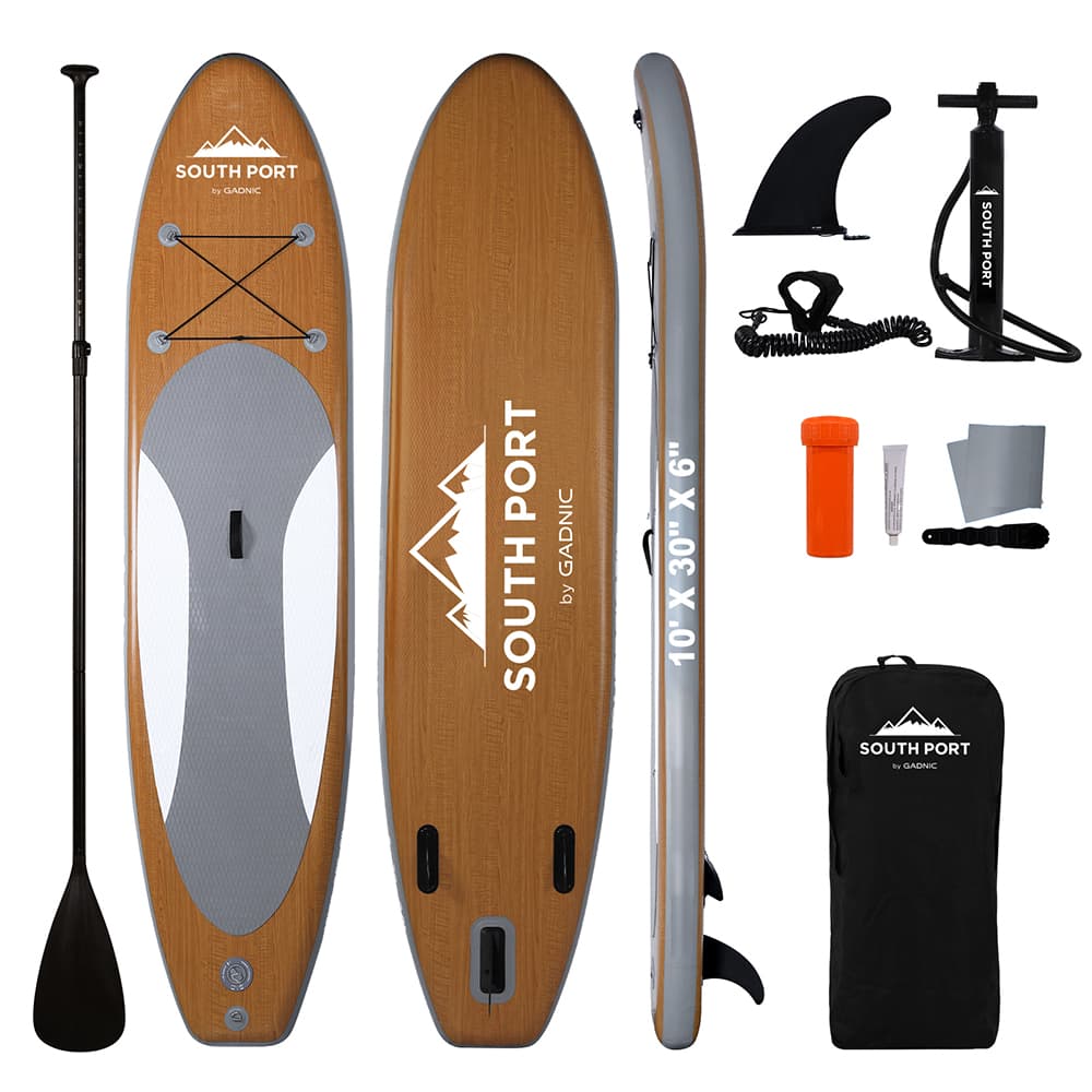 Tabla Paddle Surf South Port By Gadnic Inflable Base Antideslizante EVA Board 305 cm Con Remo