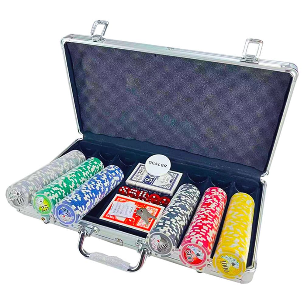 Juego de Póker Gadnic 300 Fichas con Maletín