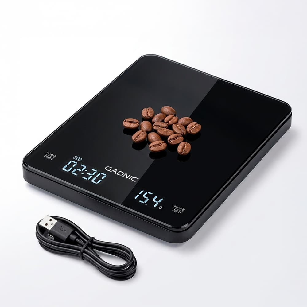 Balanza De Alta Precisión Digital Gadnic 0,1g De Cocina Con Timer Carga USB