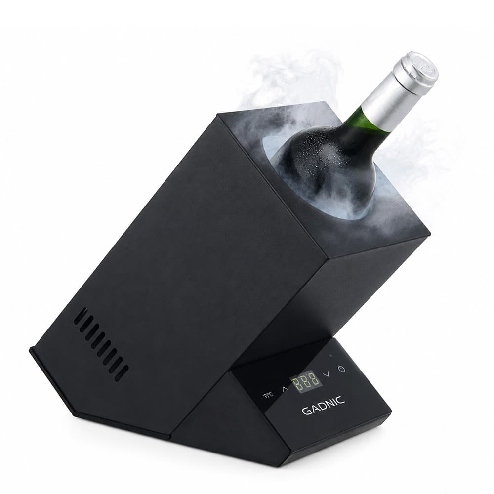 Cava Enfriadora De Botella Gadnic Individual Temperatura Ajustable 5 a 18 °C Botellas Diámetro 90 mm