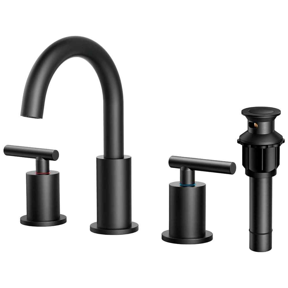 Griferia de Baño y Cocina Rieti by Gadnic Doble Comando Negro Mate