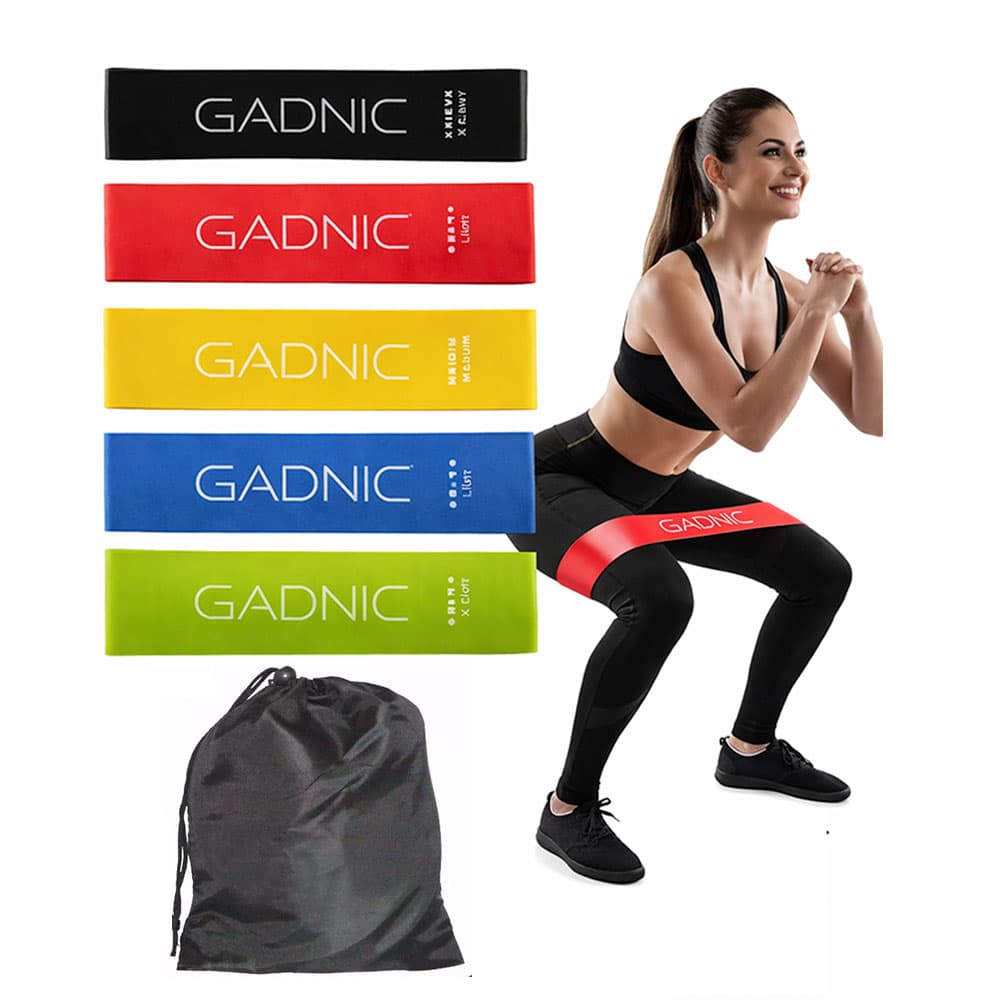 Bandas Elásticas Gadnic Isométricas Kit x5 Super Resistentes Outlet