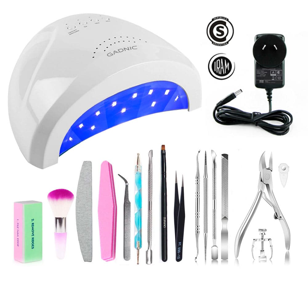 Kit manicura Pedicura Gadnic + Cabina Para Uñas