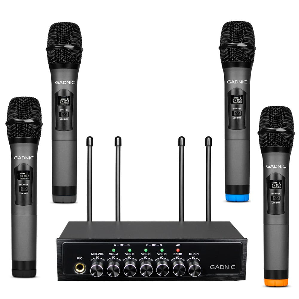 Micrófono Inalambrico Profesional Gadnic BT408 Bluetooth UHF Outlet