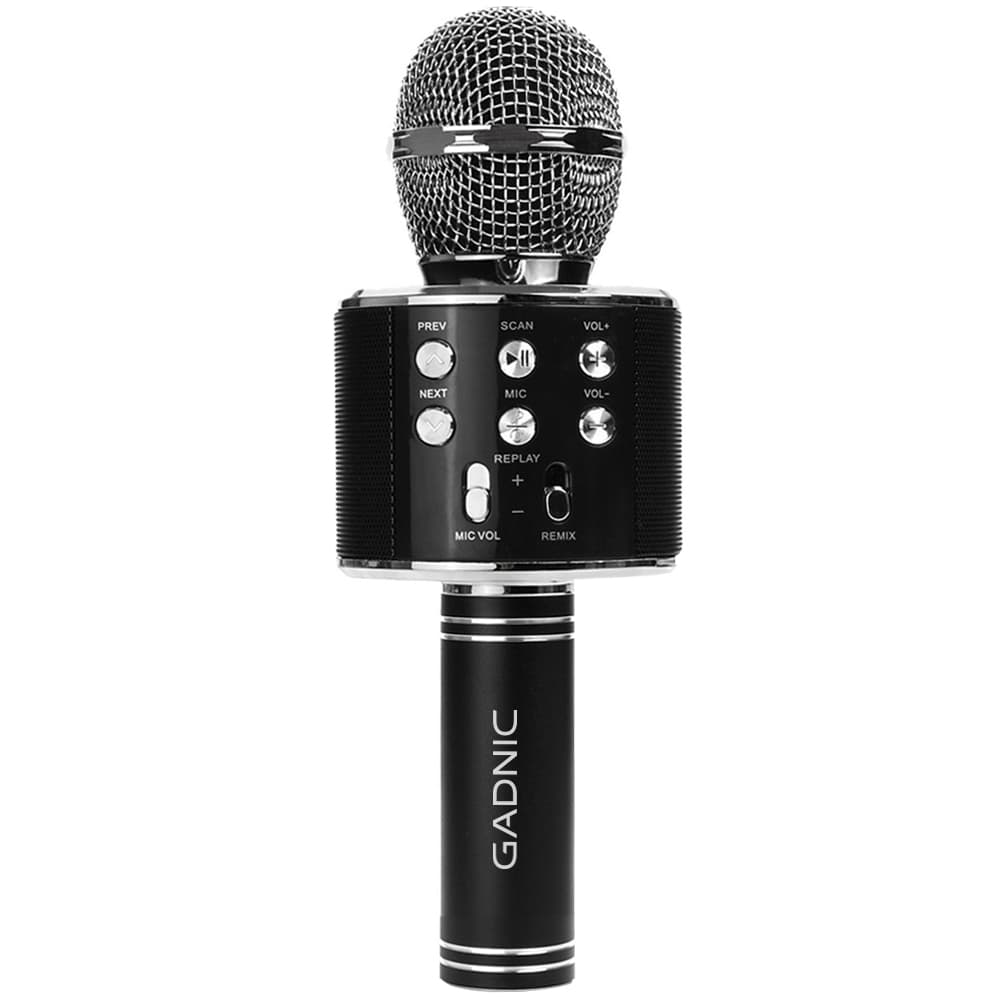 Micrófono Gadnic KM-01 Karaoke Inalámbrico Bluetooth c/ Efectos de Voz
