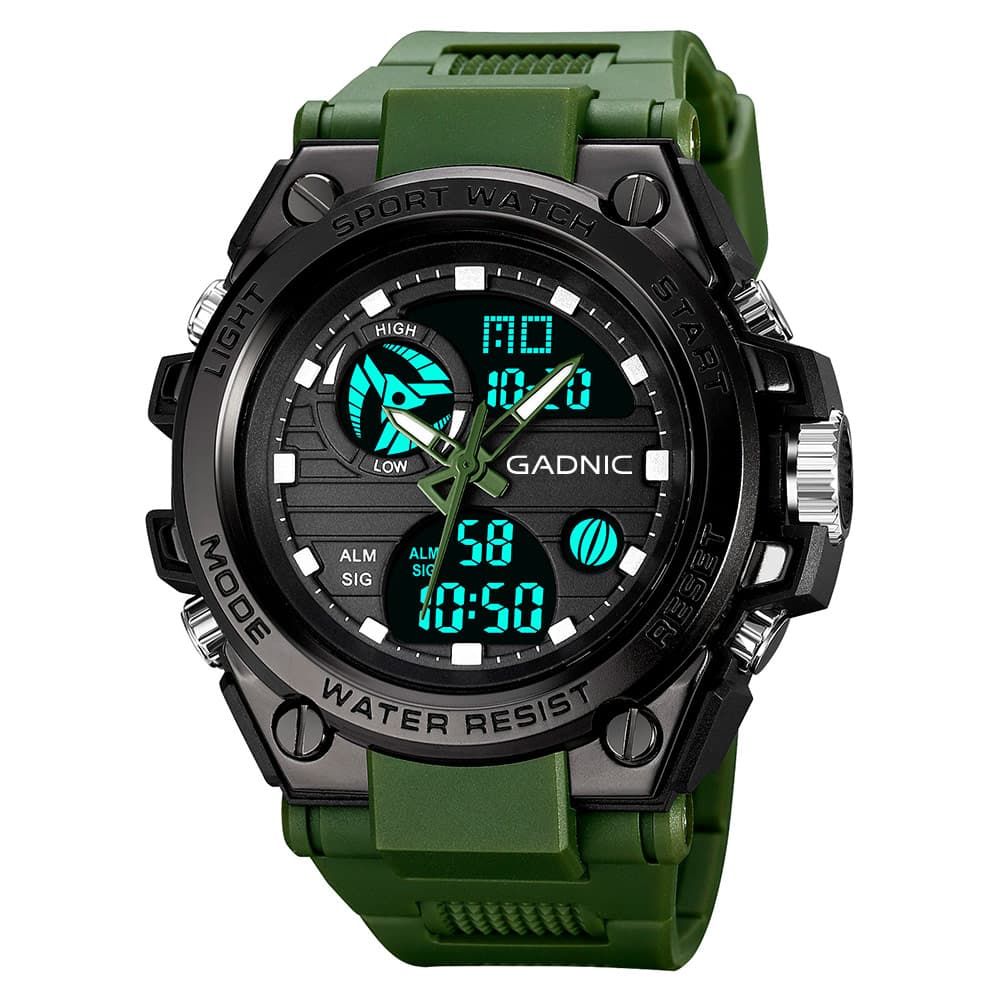 Reloj De Hombre Analogico Digital Gadnic Multifuncional Impermeable
