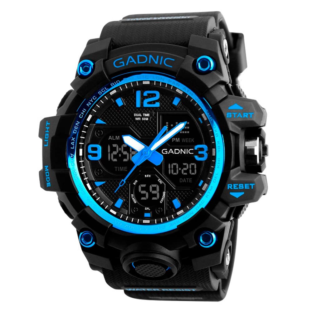 Reloj Deportivo Gadnic Digital Analógico Resistente Al Agua