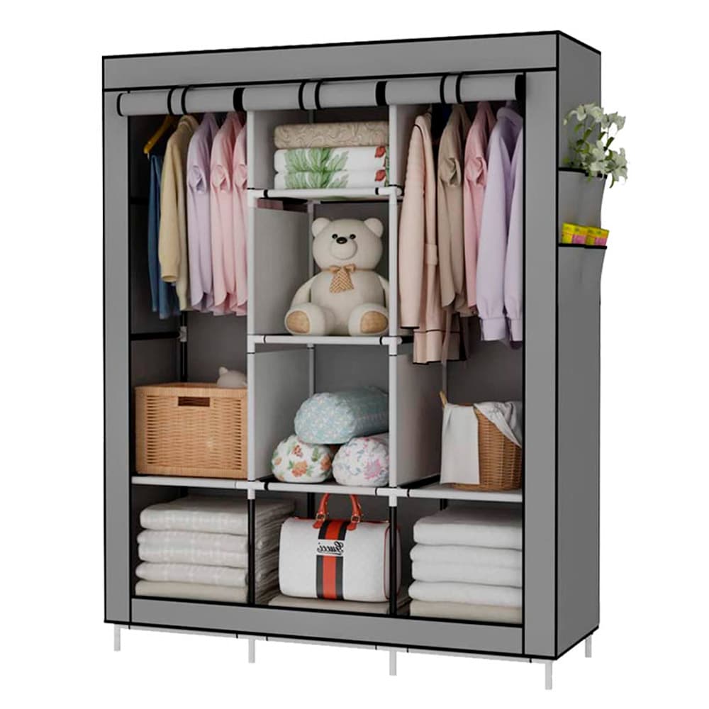 Armario Portátil Perchero Guardarropa Organizador Outlet