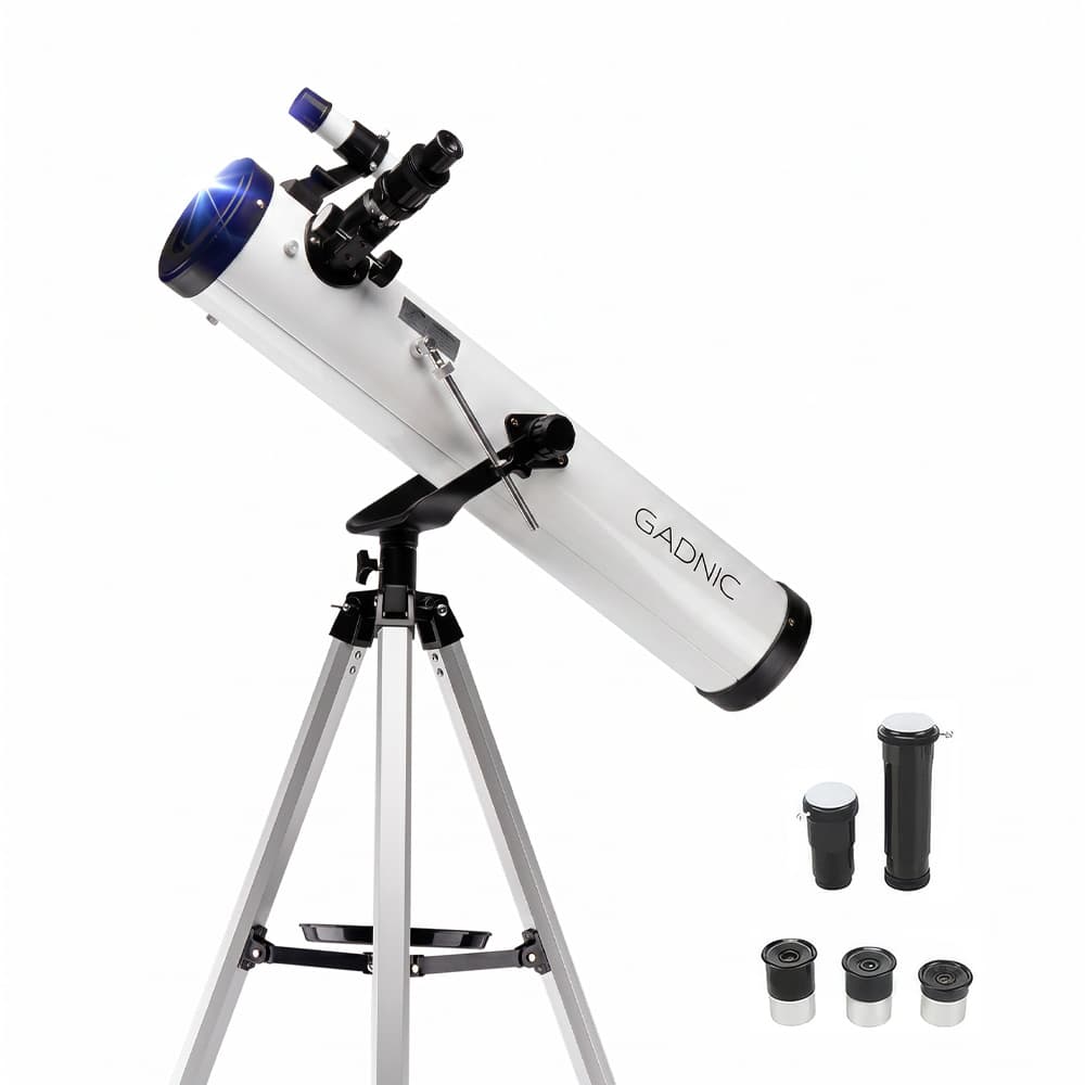 Telescopio Refractor Gadnic 700x76 Distancia Focal 700mm Reflector Newtoniano Largo Alcance